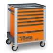 Beta BW 2400S-O7/E-M Worker 7 fiókos szerszámkocsi 309 darabos szerszámkészlettel