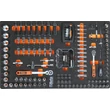 Beta BW 2400S-O8/E-L Worker 8 fiókos szerszámkocsi 398 darabos szerszámkészlettel