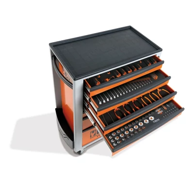 BETA BW 2400S-O7/E-S Worker 7 fiókos szerszámkocsi 240 darabos szerszámkészlettel