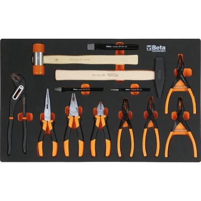 BETA BW 2400S-O7/E-S Worker 7 fiókos szerszámkocsi 240 darabos szerszámkészlettel