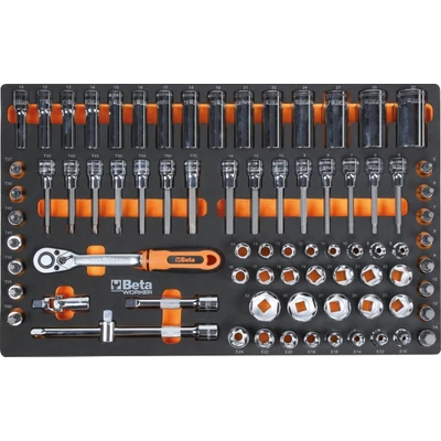 Beta BW 2400S-O8/E-L Worker 8 fiókos szerszámkocsi 398 darabos szerszámkészlettel