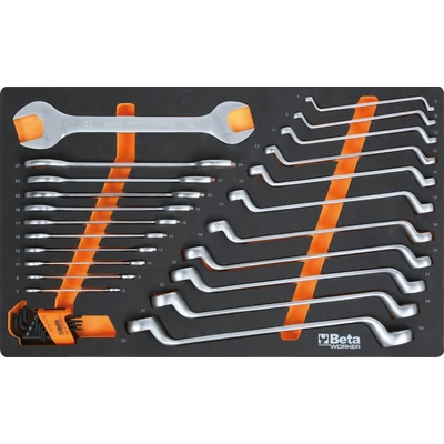 Beta BW 2400S-O8/E-L Worker 8 fiókos szerszámkocsi 398 darabos szerszámkészlettel
