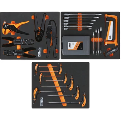 BETA BW 2400S-XLO9/E-XL Worker 9 fiókos szerszámkocsi 487 darabos szerszámkészlettel