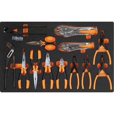 BETA BW 2400S-XLO9/E-XL Worker 9 fiókos szerszámkocsi 487 darabos szerszámkészlettel