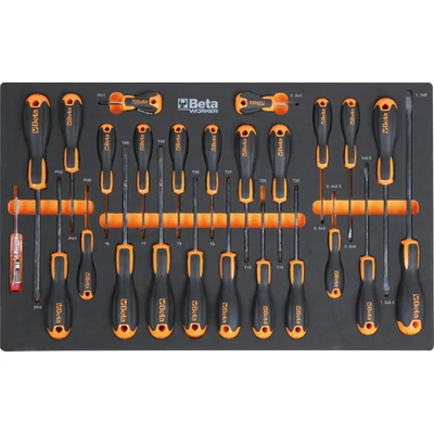 BETA BW 2400S-XLO9/E-XL Worker 9 fiókos szerszámkocsi 487 darabos szerszámkészlettel