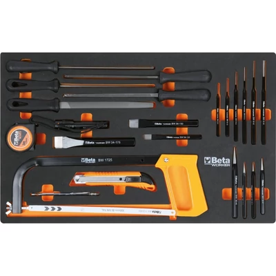 BETA BW 2400S-XLO9/E-XL Worker 9 fiókos szerszámkocsi 487 darabos szerszámkészlettel