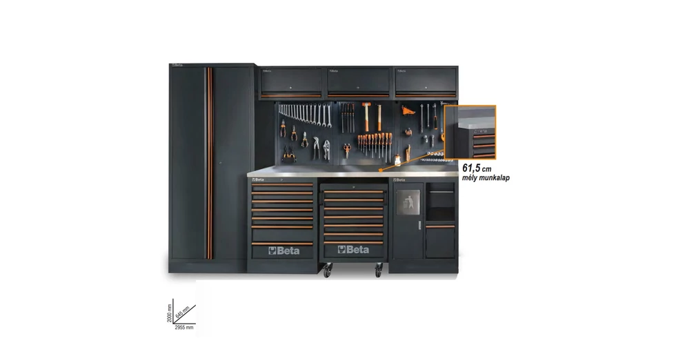 VÁSÁROLJON C45PRO 2.0 X VAGY W ÖSSZEÁLLÍTÁST AZ ÚJ, 61,5 CM MÉLY MUNKALAPPAL